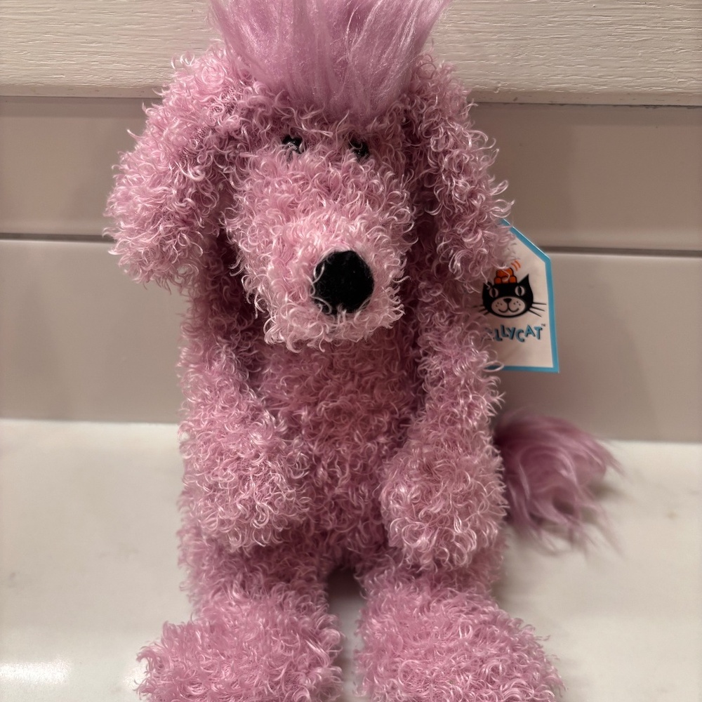 Jellycat small lilac bunglie poodle